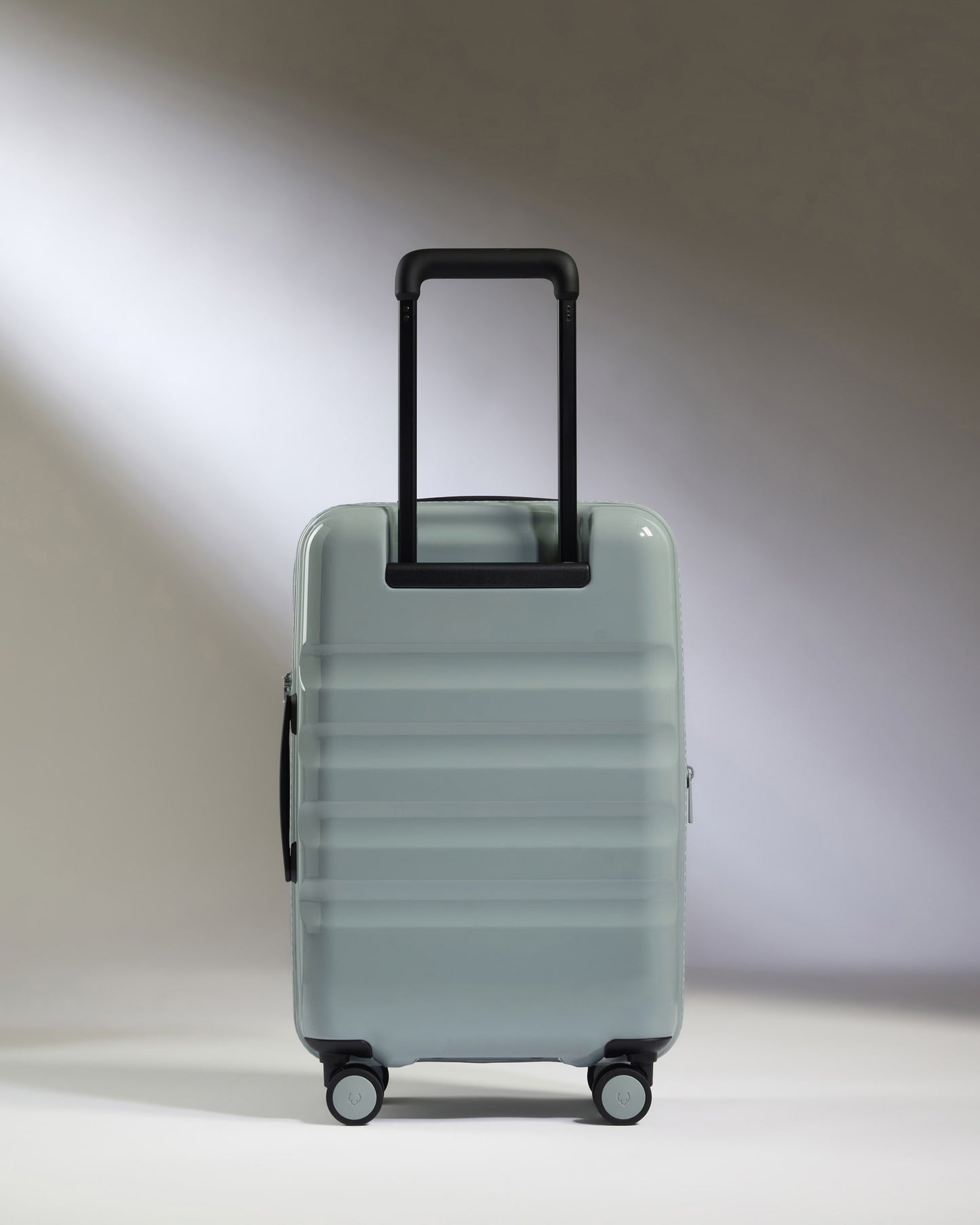 Expandable Cabin Suitcase in Mist Blue Gloss - Icon Stripe