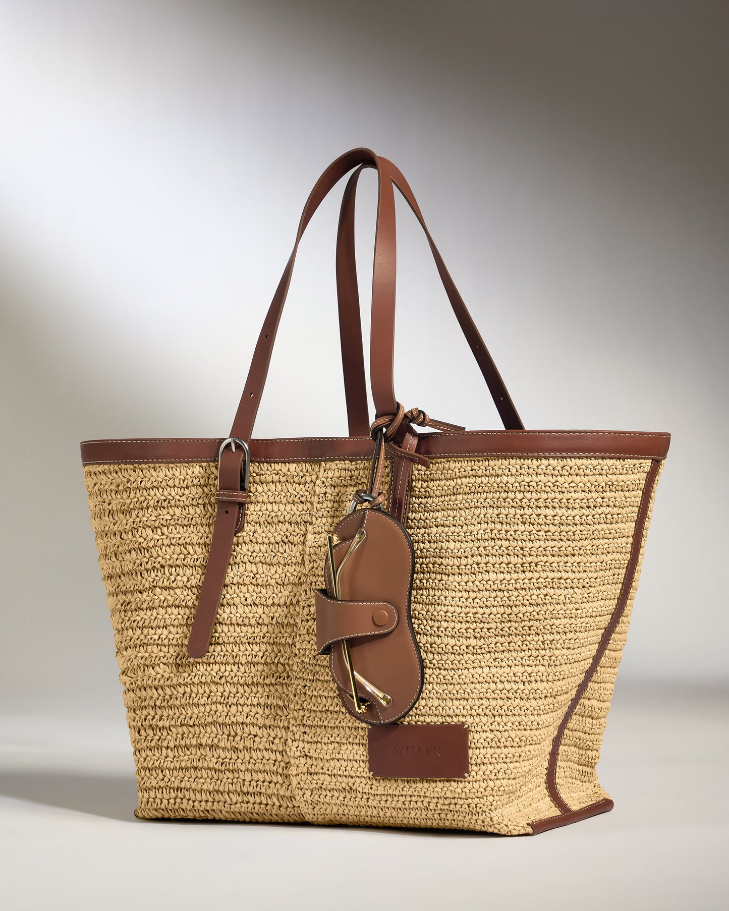 Leather Sunglasses Case in Tan - Summer Capsule