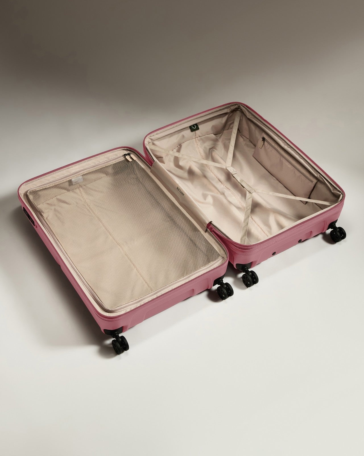Suitcase Set in Clay Pink - Single Stripe