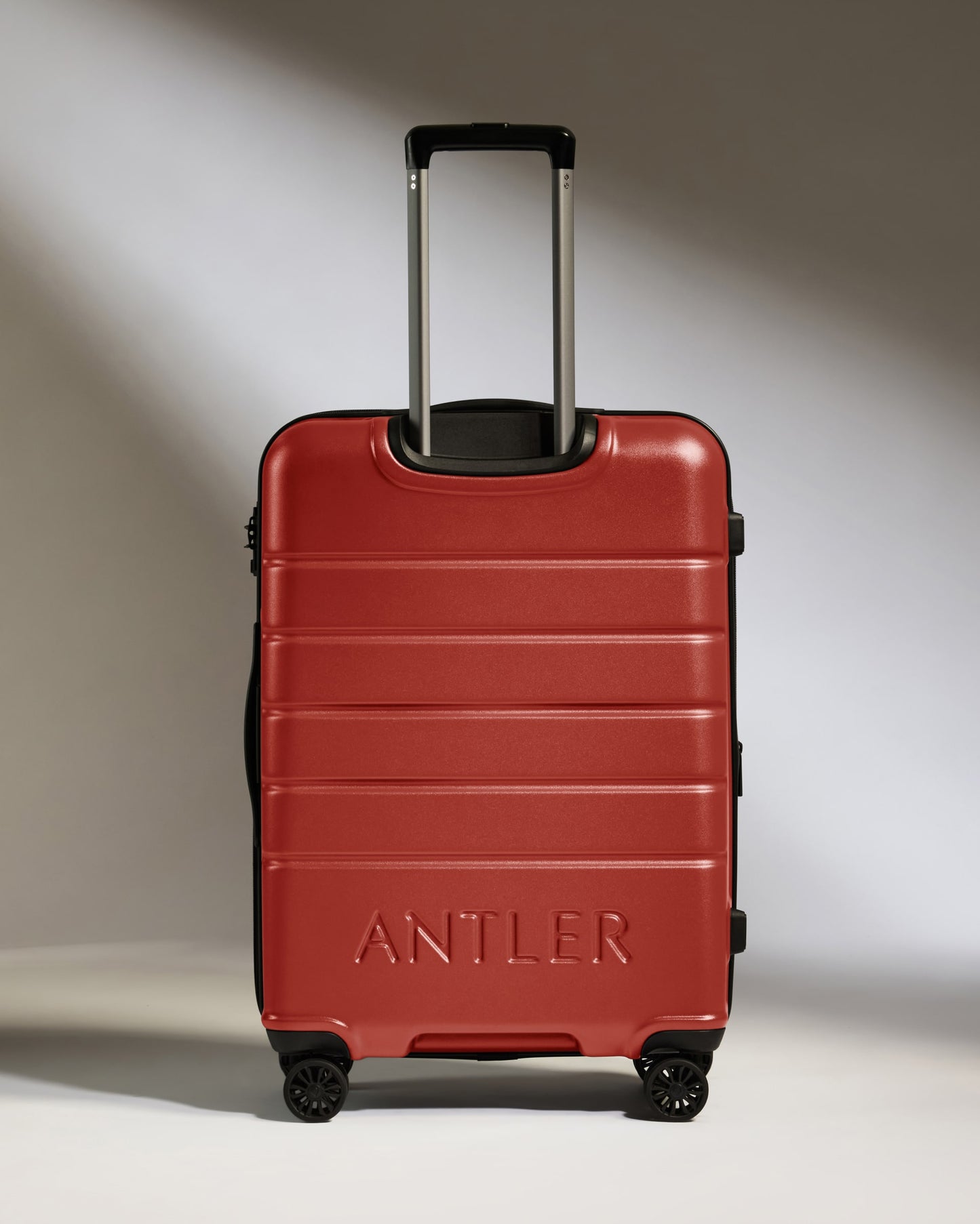 Medium Suitcase in Red Orange - Logo