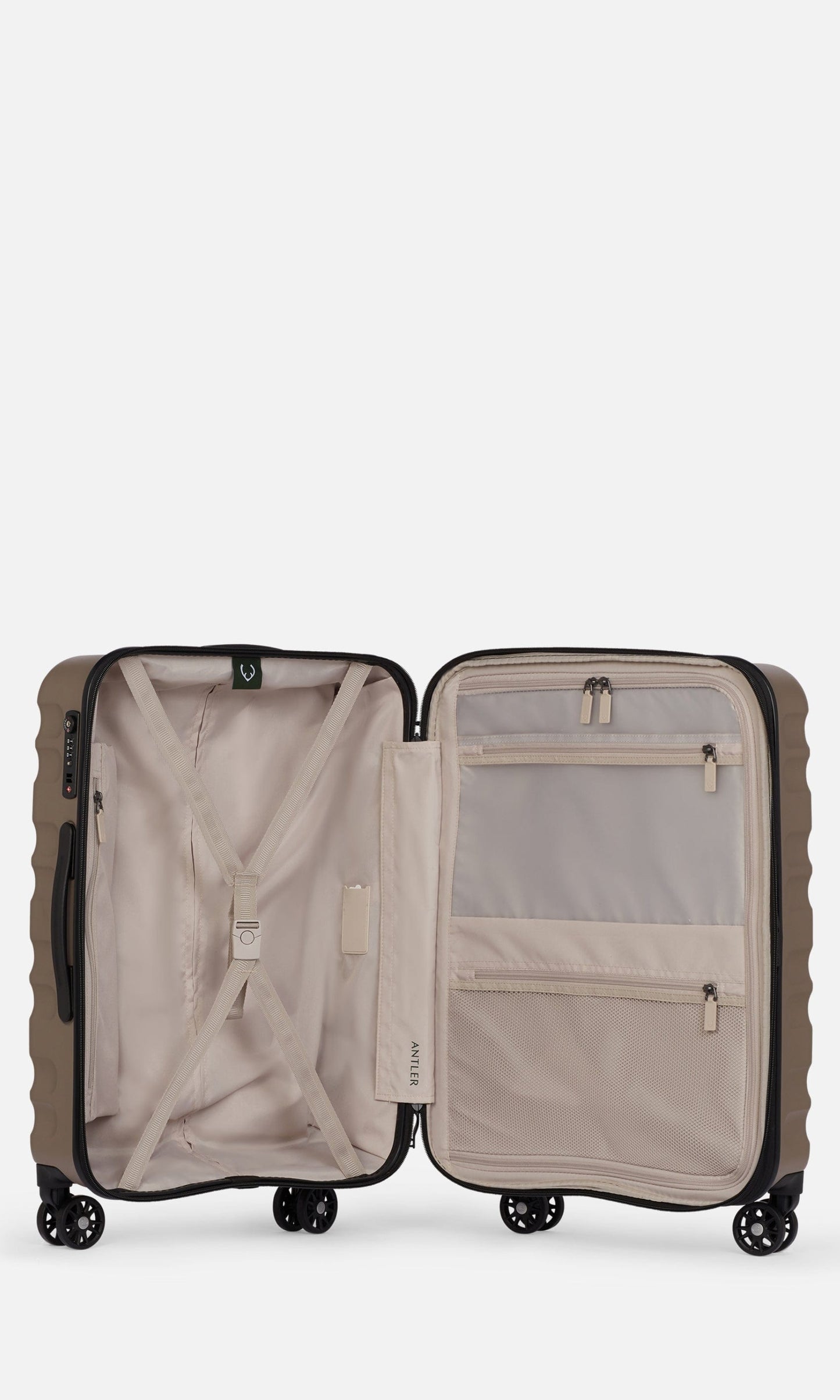 Antler Luggage -  Clifton medium in oak brown - Hard Suitcases Clifton Medium Suitcase Brown | Hard Suitcase | Antler UK