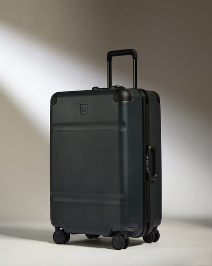 Medium Suitcase in Basalt Navy - Heritage Stripe