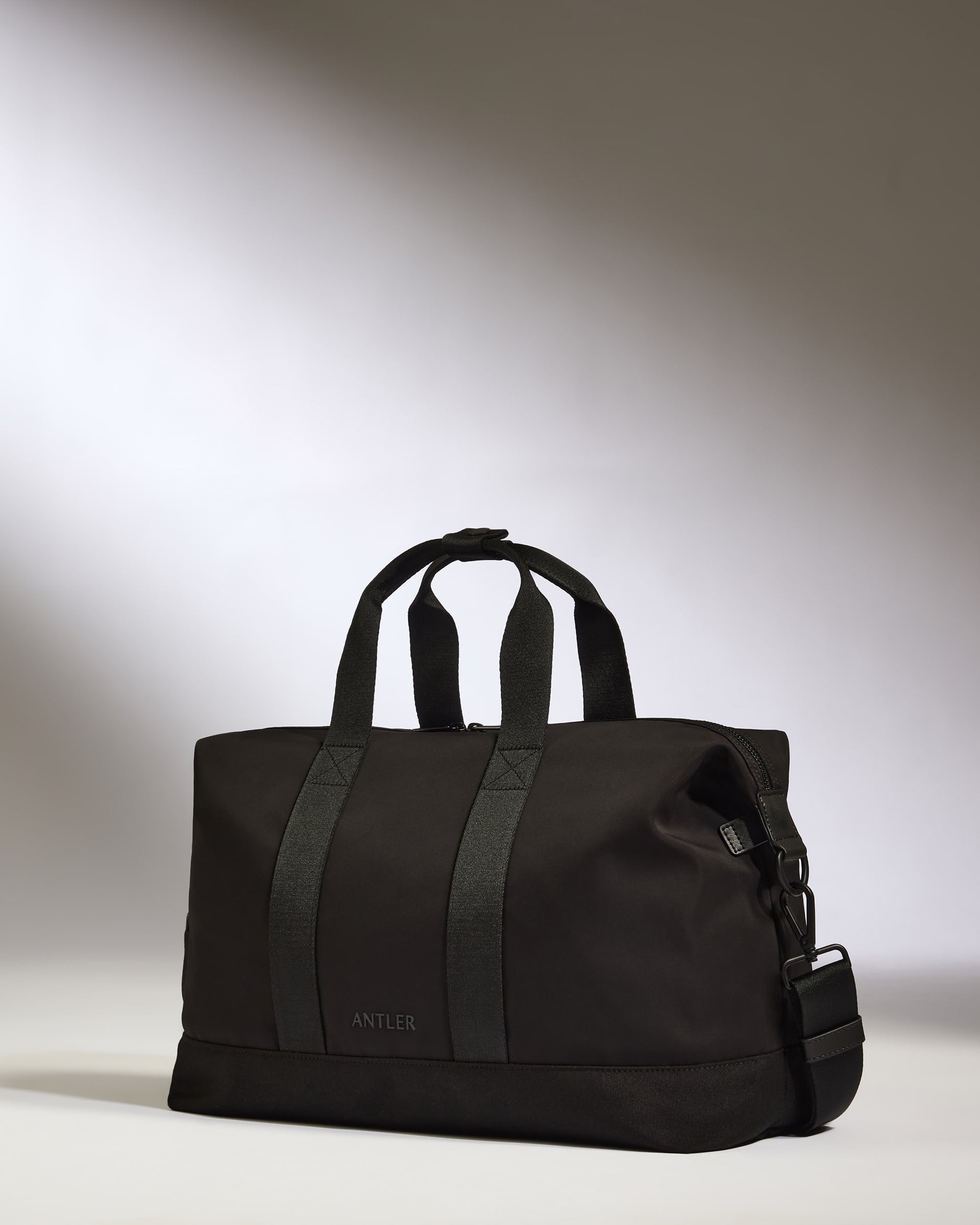 Arthur & Aston Néro Sac de Voyage Souple Cuir Noir