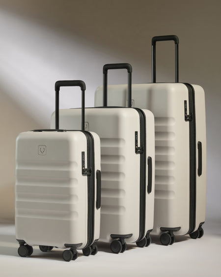 Expander Cabin Suitcase Set in Taupe - Icon Stripe