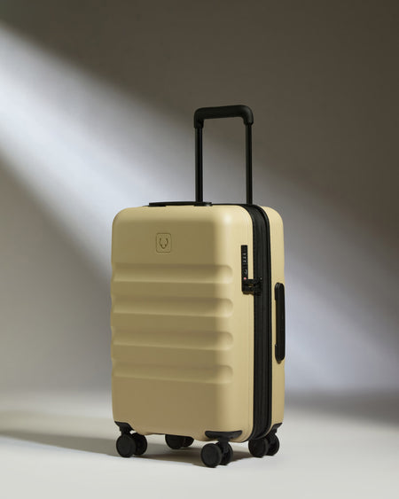 Expandable Cabin Suitcase in Dune Yellow - Icon Stripe