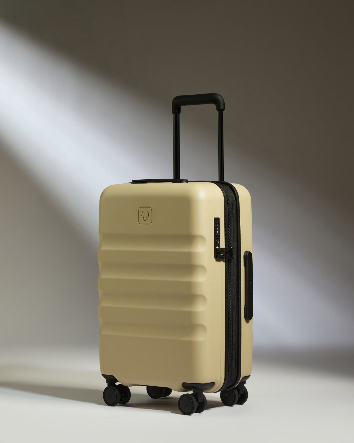 Expandable Cabin Suitcase Set in Dune Yellow - Icon Stripe