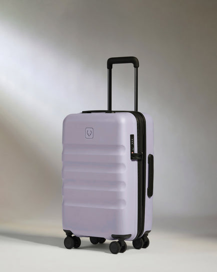 Expandable Cabin Suitcase in Meadow Purple - Icon Stripe