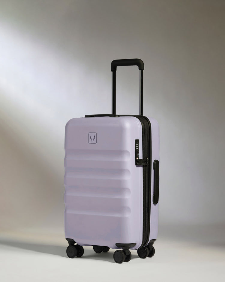 Expandable Cabin Suitcase in Meadow Purple - Icon Stripe
