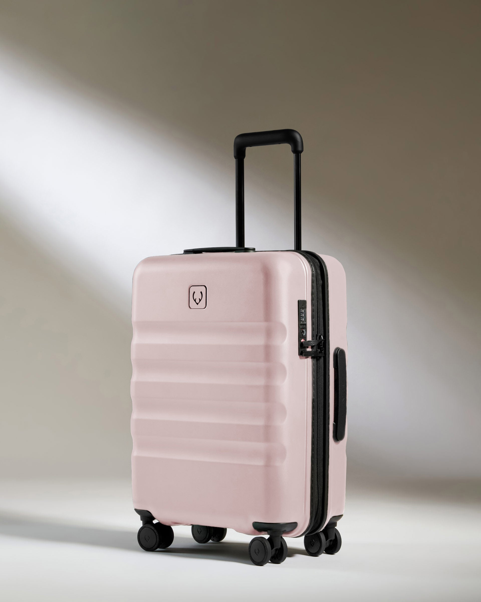 Cabin Suitcase in Moorland Pink Icon Stripe