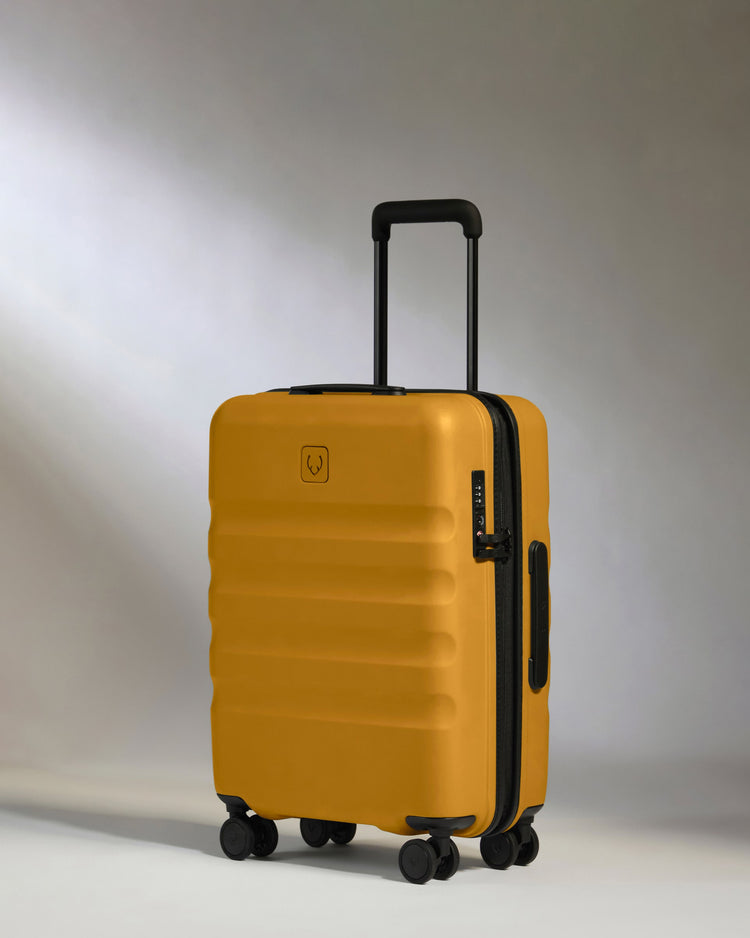 Cabin Suitcase in Mustard Yellow - Icon Stripe