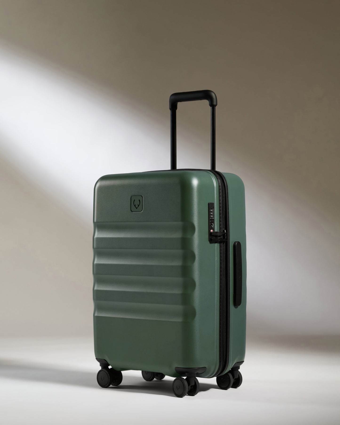 Large Cabin Suitcase in Antler Green - Icon Stripe