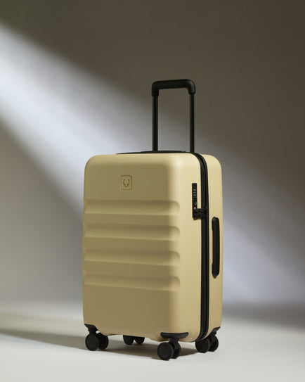 Large Cabin Suitcase in Dune Yellow - Icon Stripe