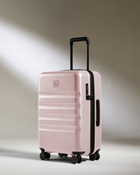 Large Cabin Suitcase Set in Moorland Pink - Icon Stripe