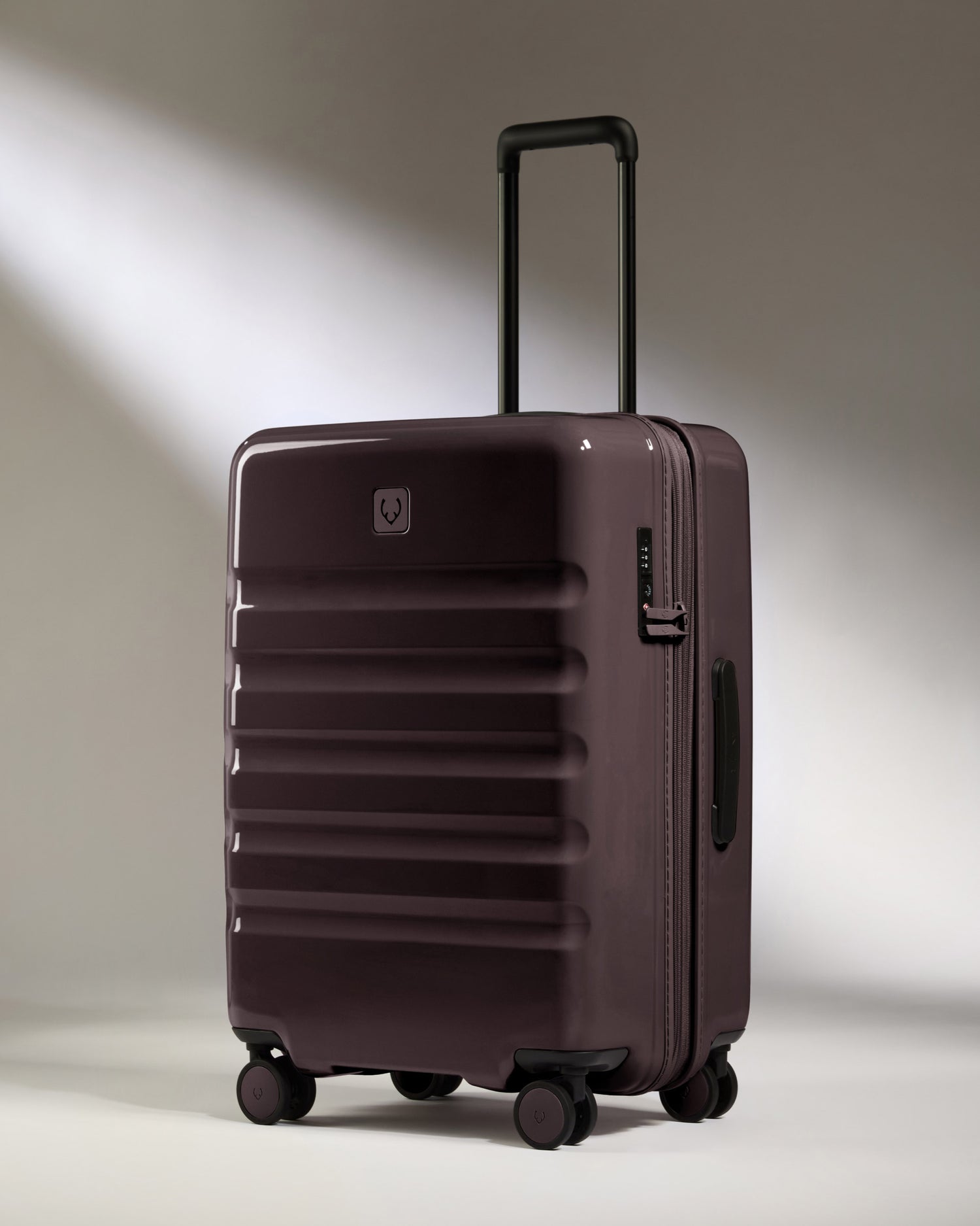 Medium Suitcase in Hedgerow Gloss - Icon Stripe