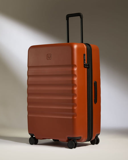 Large Suitcase in Maple Red - Icon Stripe