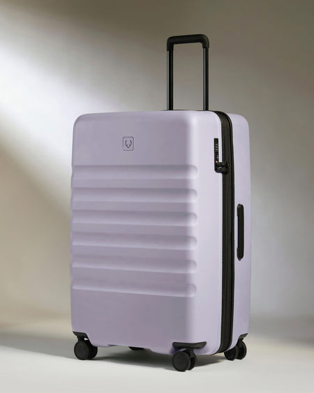 Large Suitcase in Meadow Purple - Icon Stripe