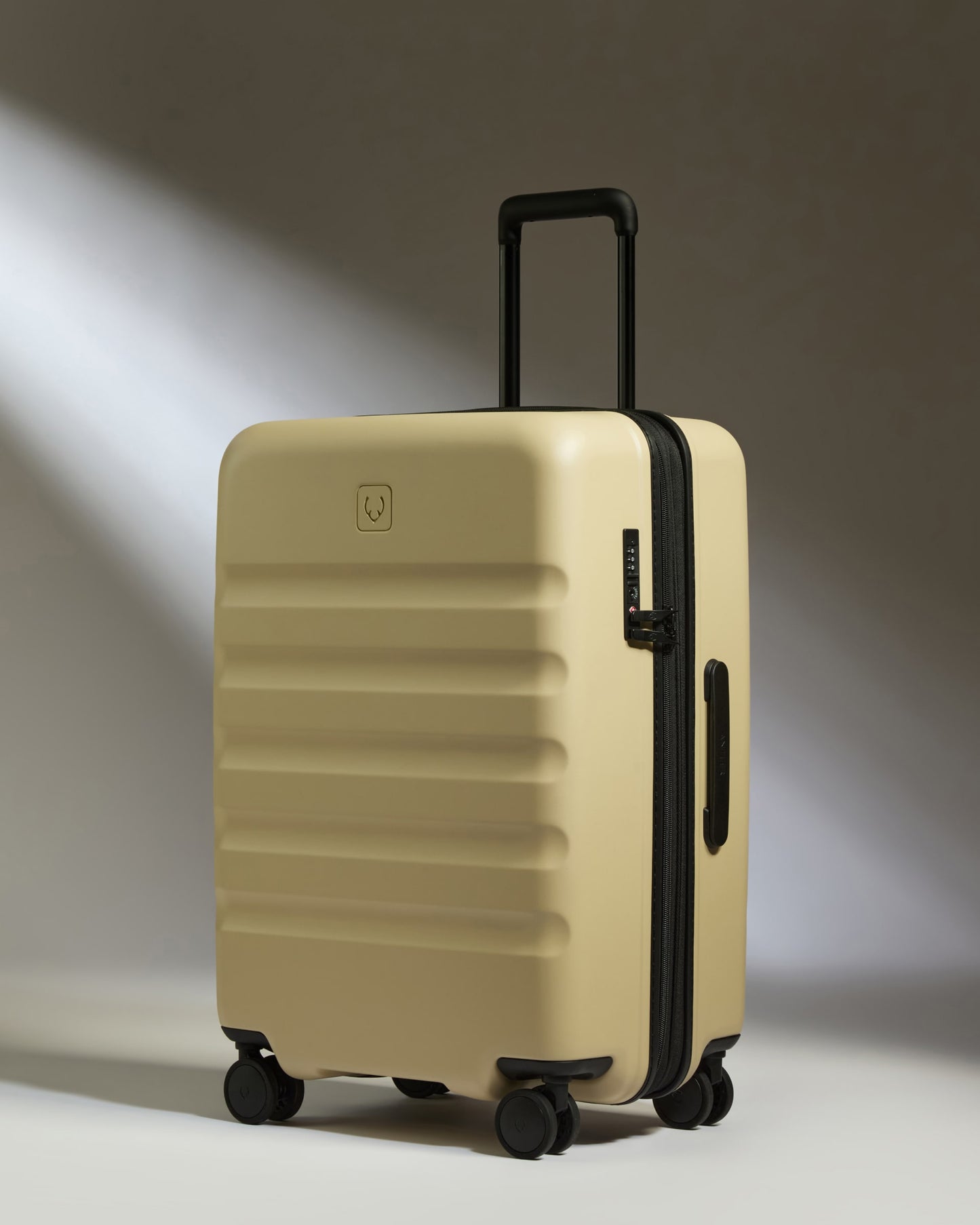 Expandable Cabin Suitcase Set in Dune Yellow - Icon Stripe