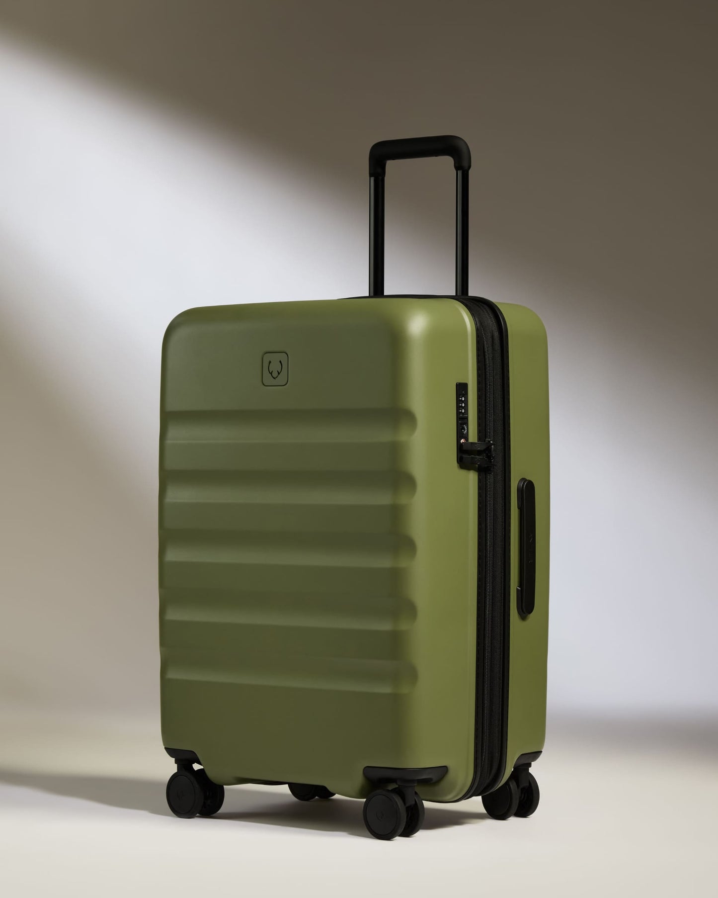 Large Cabin Suitcase Set in Fern Green - Icon Stripe