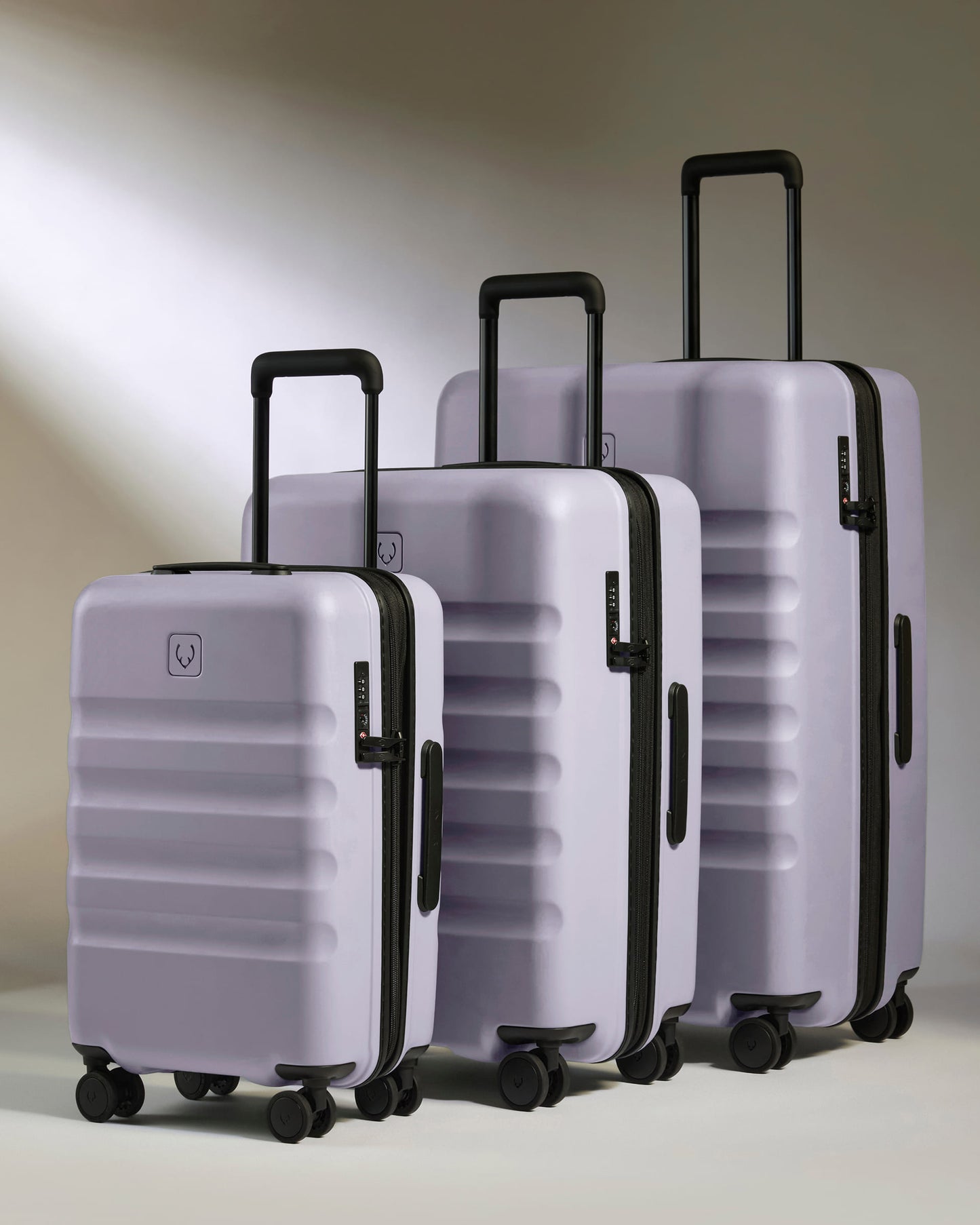 Expandable Cabin Suitcase Set in Meadow Purple - Icon Stripe