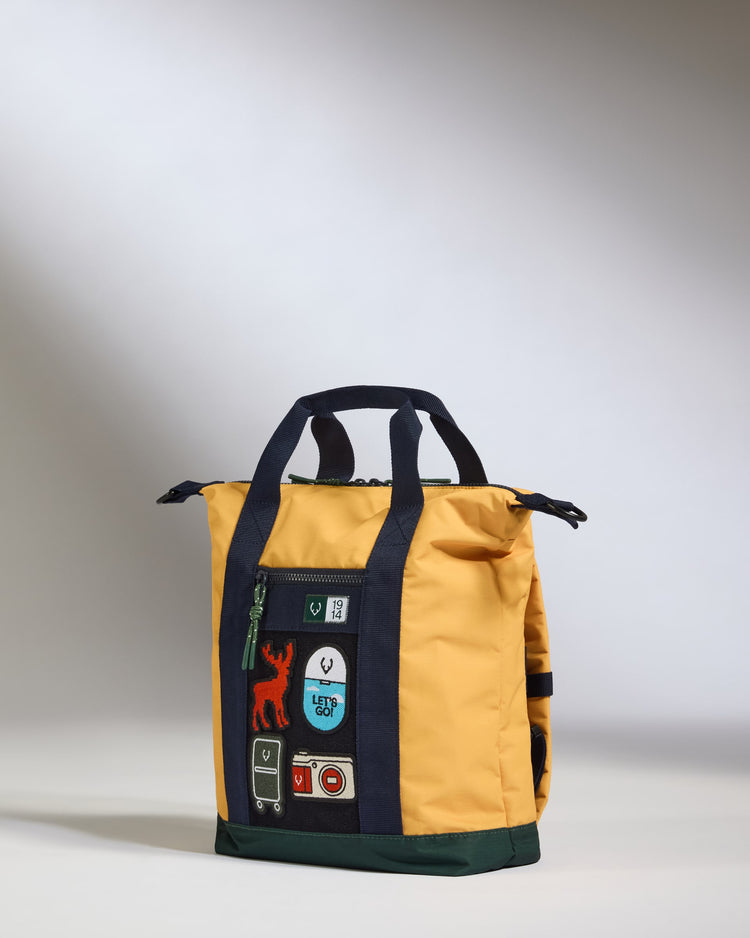 Kids Essential Backpack in Mustard Yellow