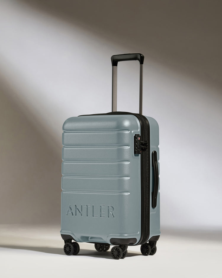 Cabin Suitcase in Cool Grey - Logo