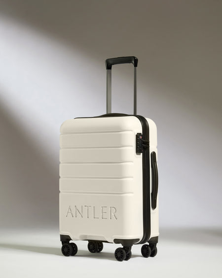 Suitcase Set in Arctic White - Logo