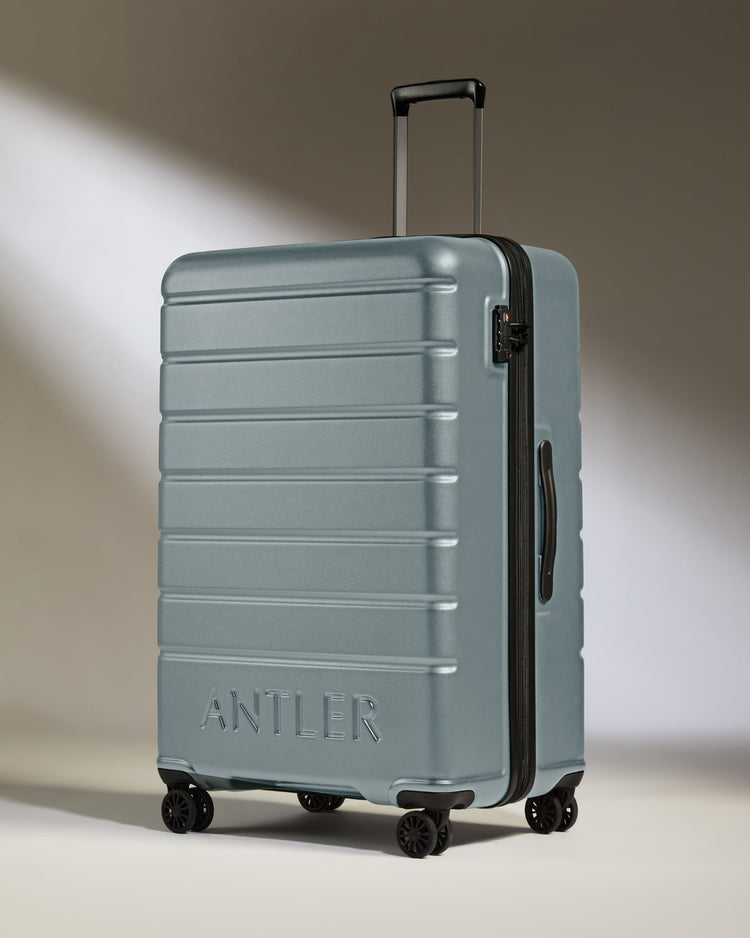 Large Suitcase in Cool Grey - Logo