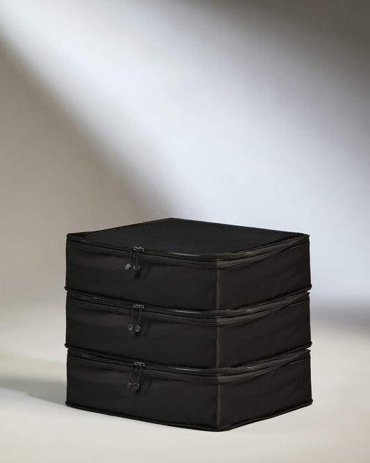 Packing Cubes in Black - Set of 3