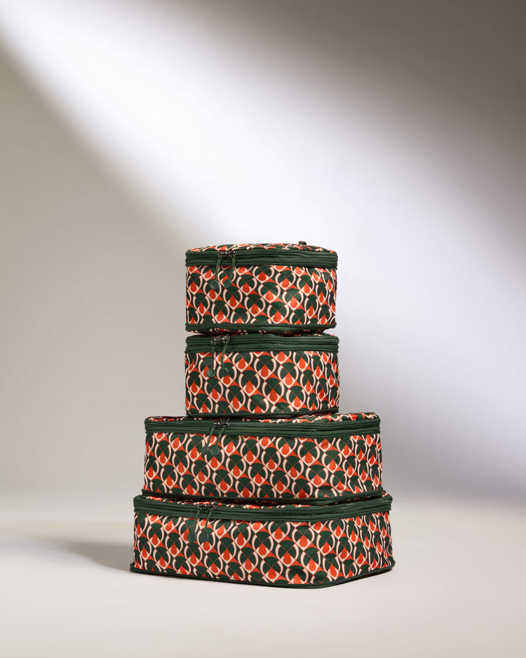 Packing Cubes in Monogram - Set of 4