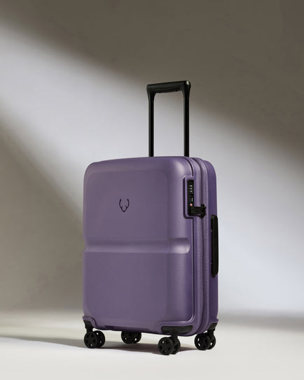 Cabin Suitcase in Thistle Purple - Single Stripe