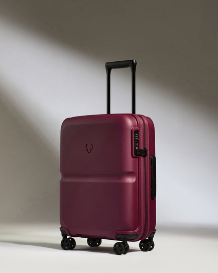 Cabin Suitcase in Heather Purple - Single Stripe