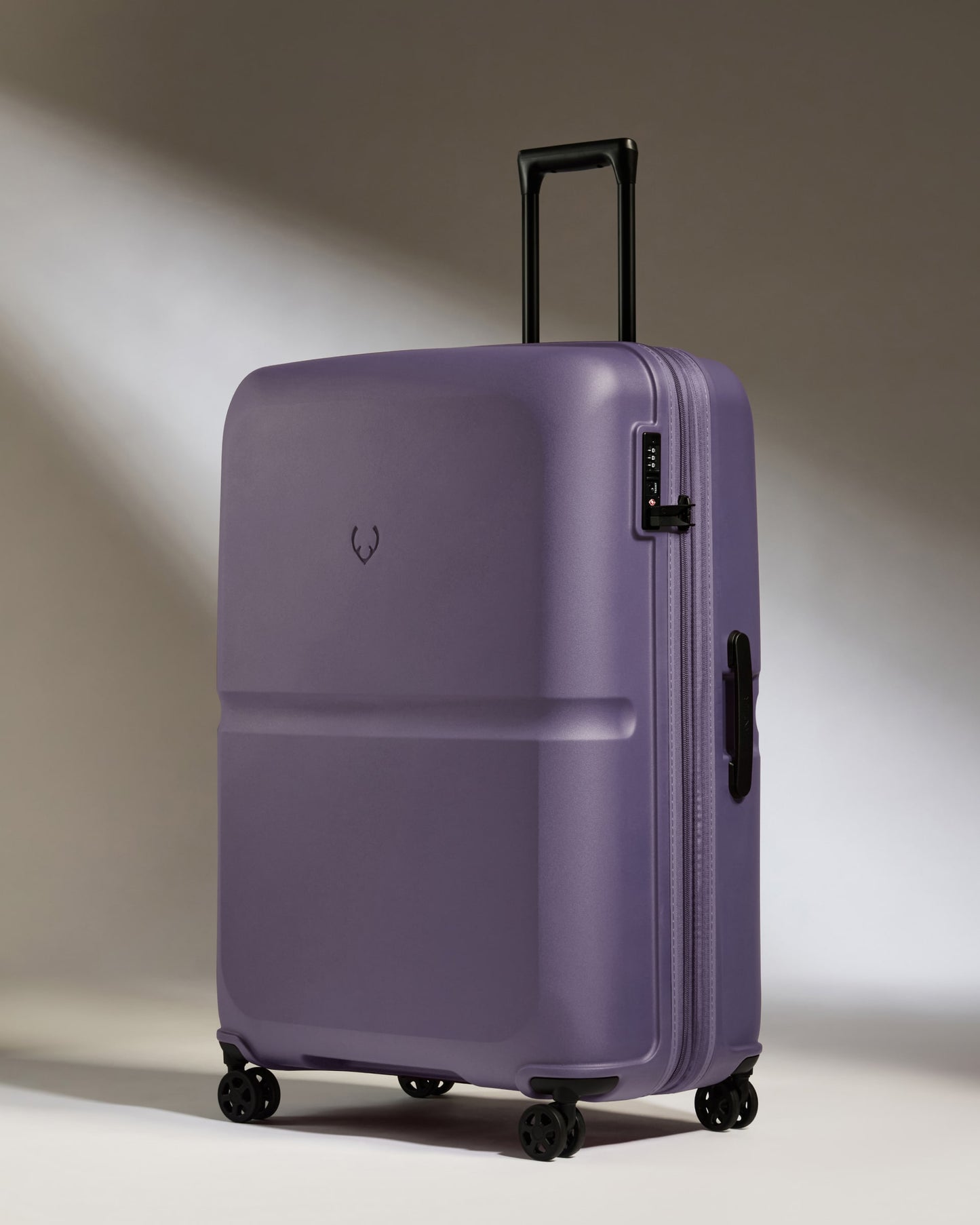 Large Suitcase in Thistle Purple - Single Stripe