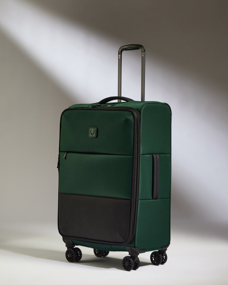 Lightest Medium Suitcase in Antler Green - Soft Stripe 2.0