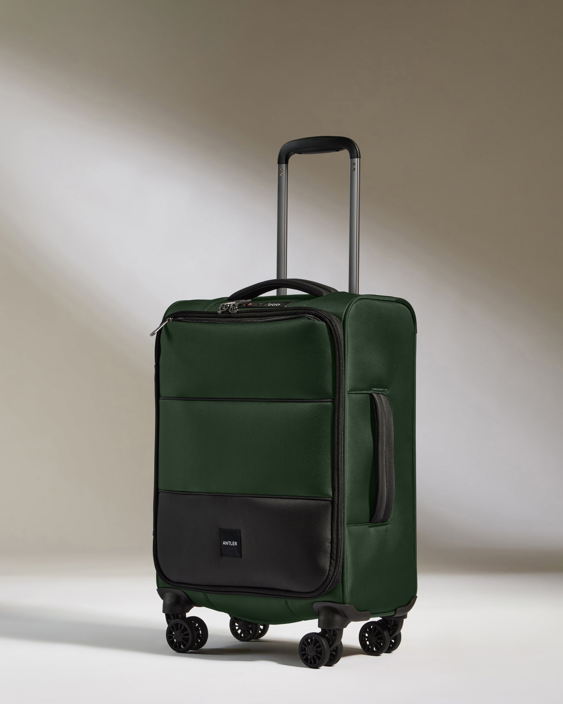 Lightest Cabin Suitcase in Antler Green Soft Stripe Soft Suitcase Antler Global