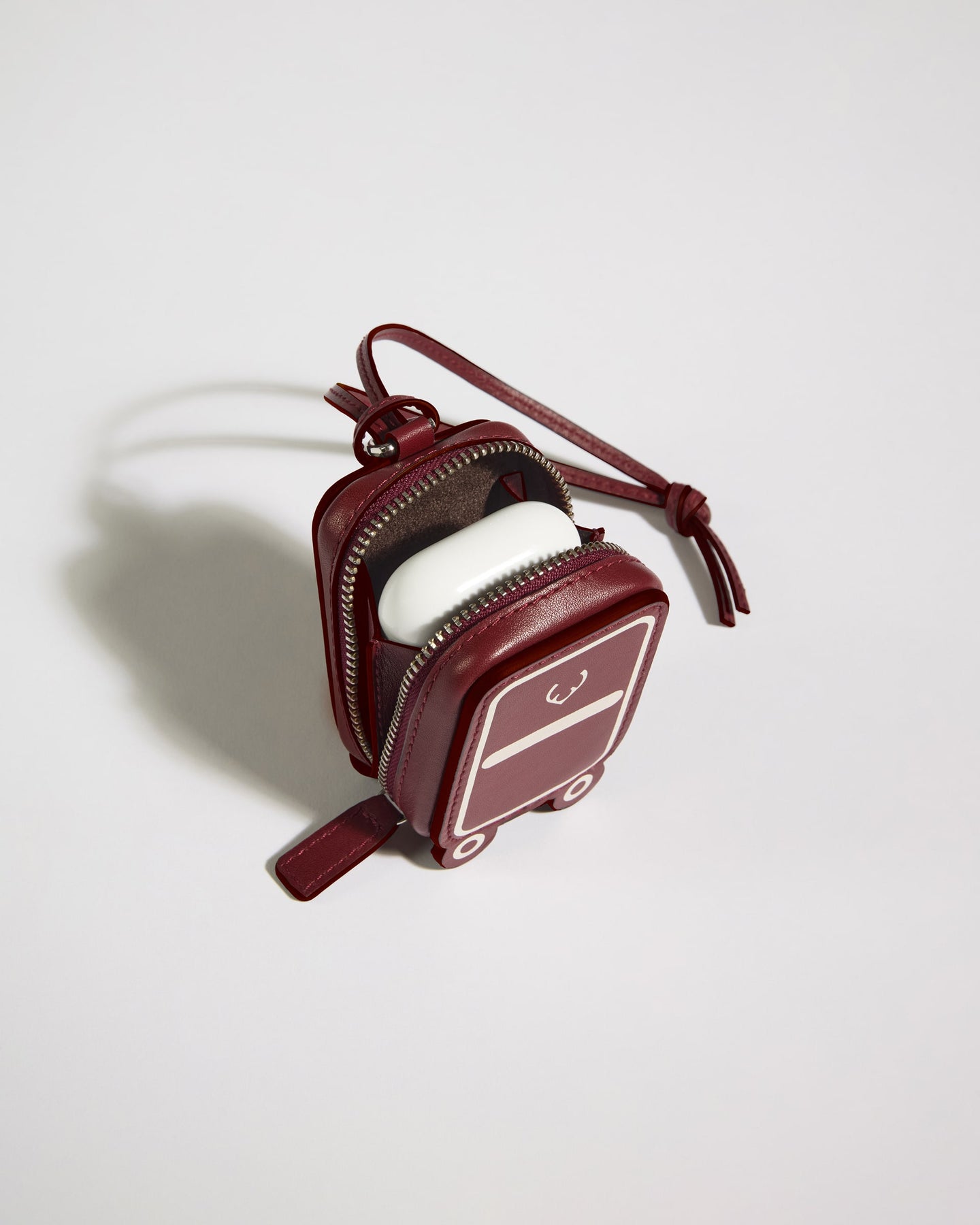 Heritage Leather AirPods Case in Cedar Red