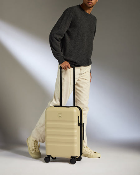 Expandable Cabin Suitcase in Dune Yellow - Icon Stripe