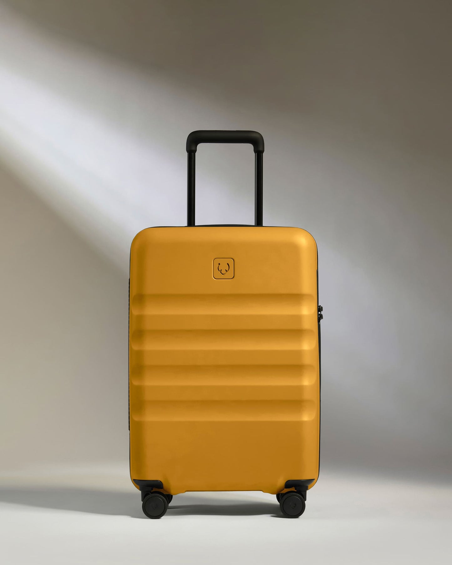 Large Cabin Suitcase in Mustard Yellow - Icon Stripe