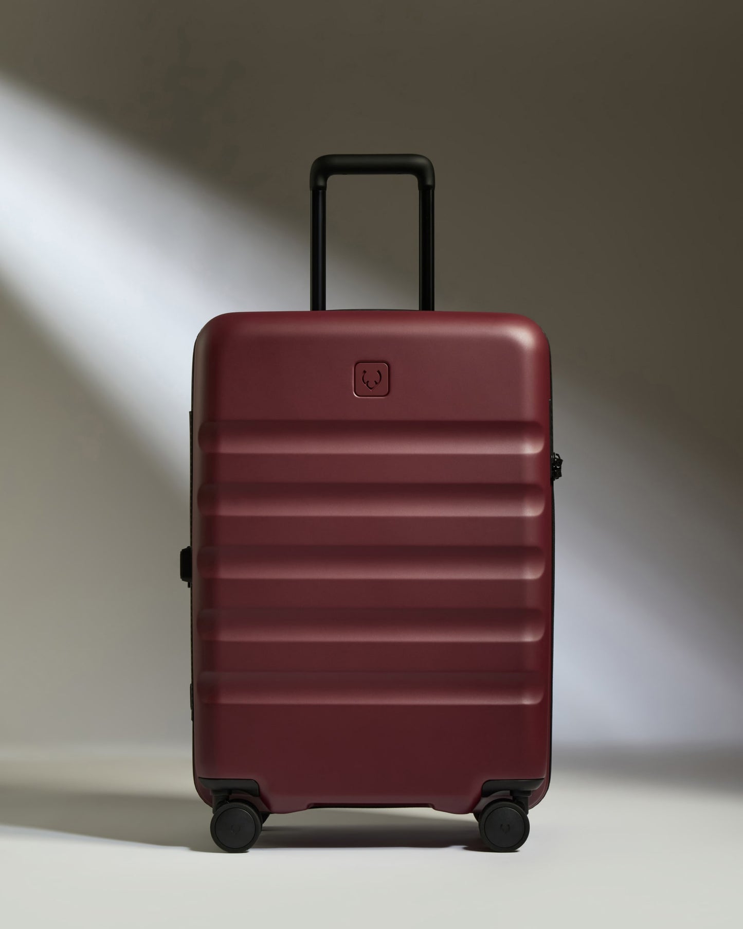 Medium Suitcase in Cedar Red - Icon Stripe