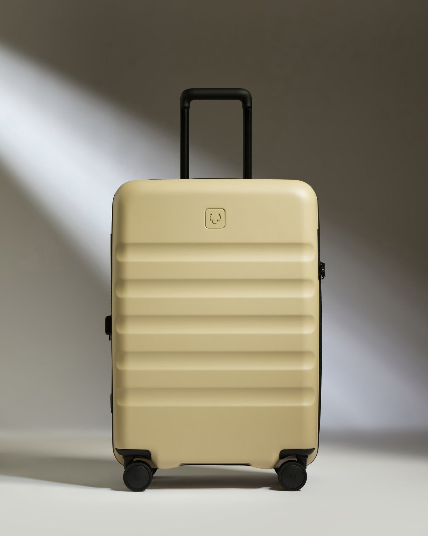 Medium Suitcase in Dune Yellow - Icon Stripe