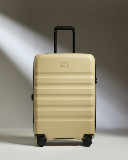 Medium Suitcase in Dune Yellow - Icon Stripe