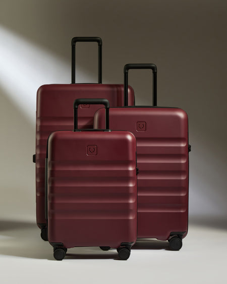 Suitcase Set in Cedar Red - Icon Stripe