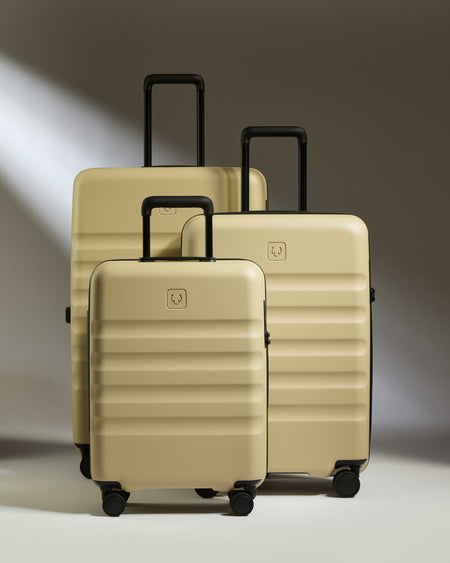 Suitcase Set in Dune Yellow - Icon Stripe