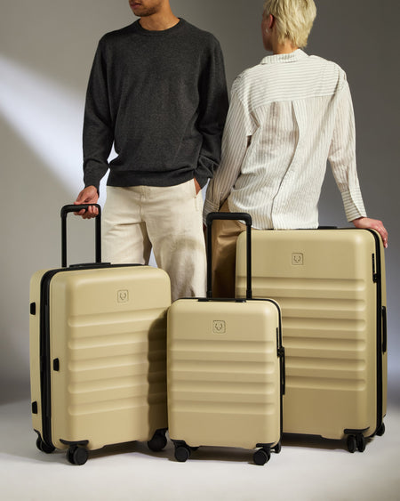 Suitcase Set in Dune Yellow - Icon Stripe