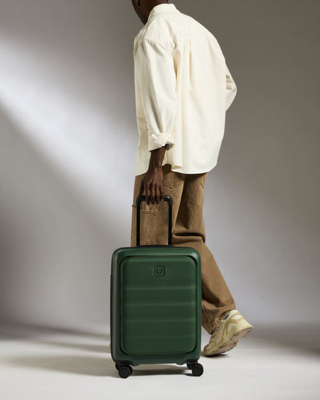 Cabin with Pocket Suitcase in Antler Green - Icon Stripe