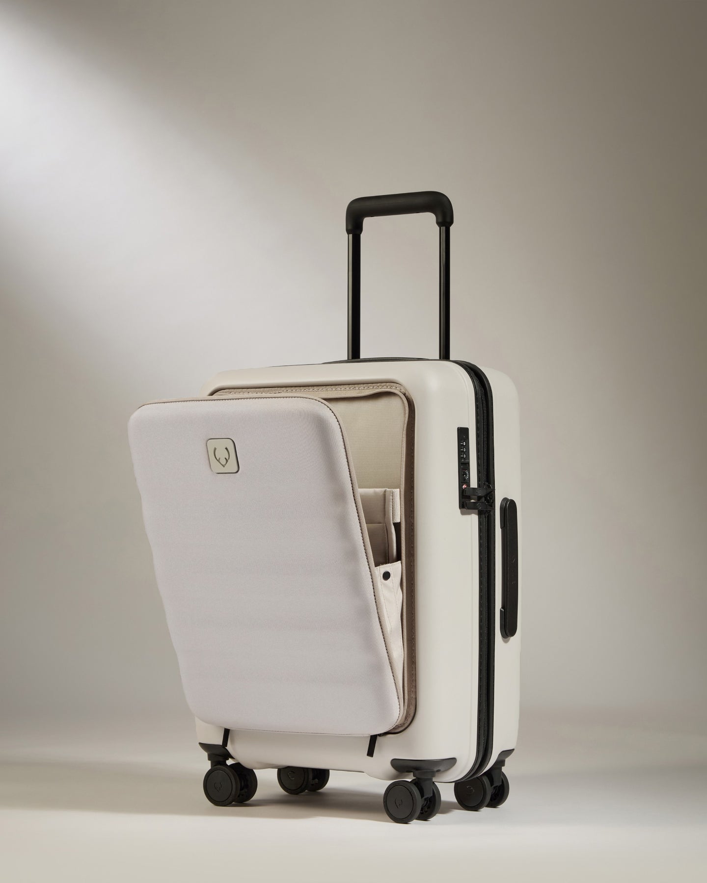 Cabin with Pocket Suitcase Set in Taupe - Icon Stripe