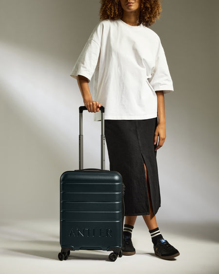 Cabin Suitcase in Midnight Blue - Logo