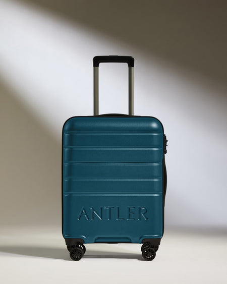 Cabin Suitcase in Soft Blue - Logo