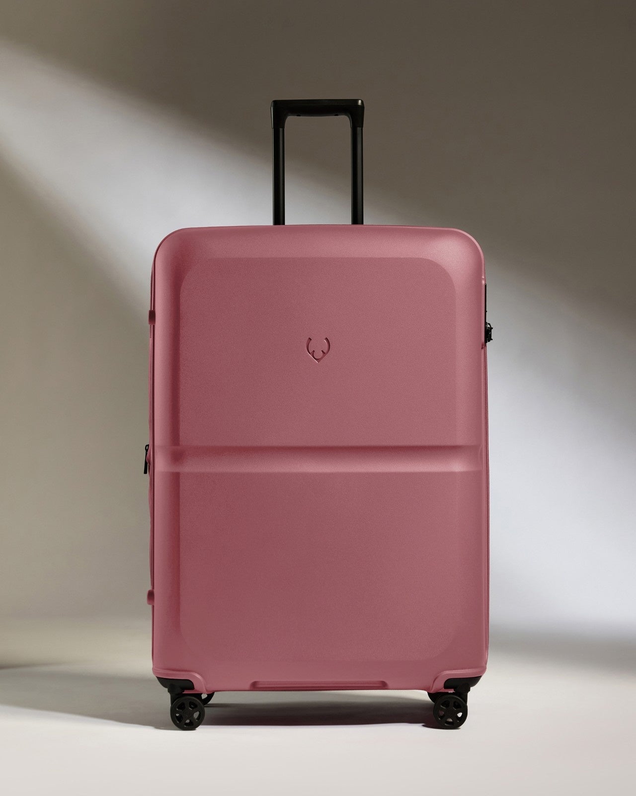 Large Suitcase in Clay Pink - Single Stripe