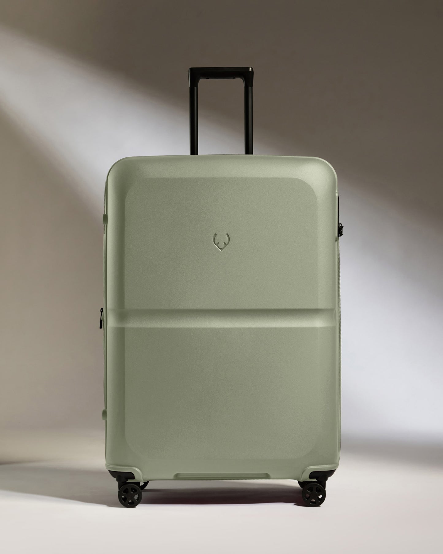 Large Suitcase in Clover Green - Single Stripe