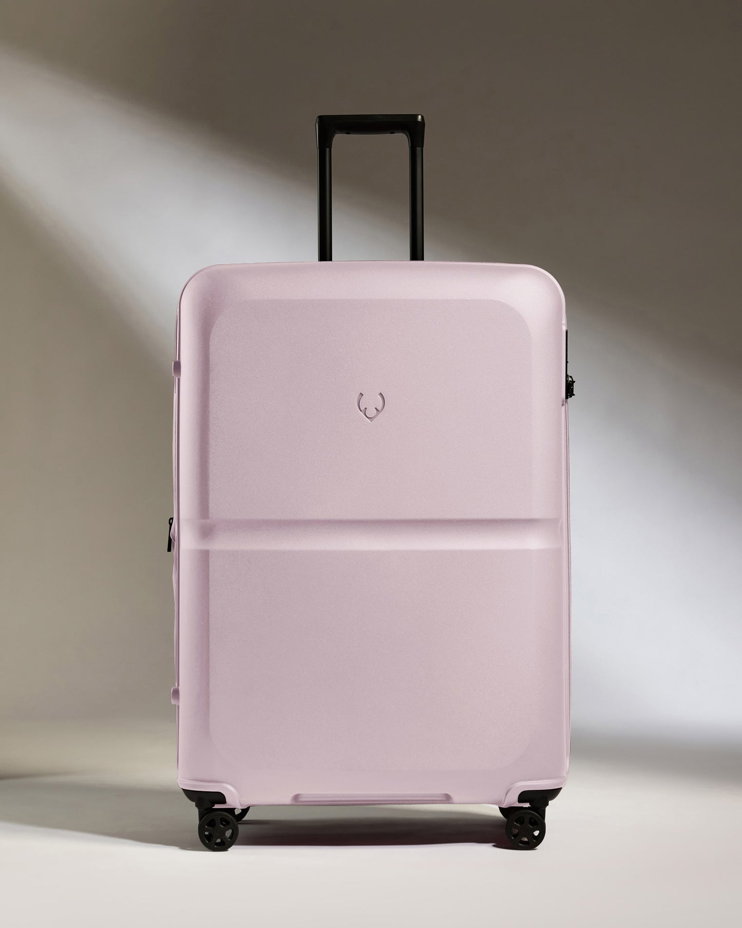 Large Suitcase in Dusk Pink - Single Stripe